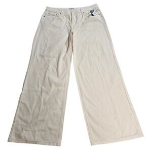 RSQ Jeans Men's 31 (36x31) Y2K Baggy Skate Rave Wide Leg Off White NEW